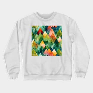 Watercolor Geometric Crewneck Sweatshirt